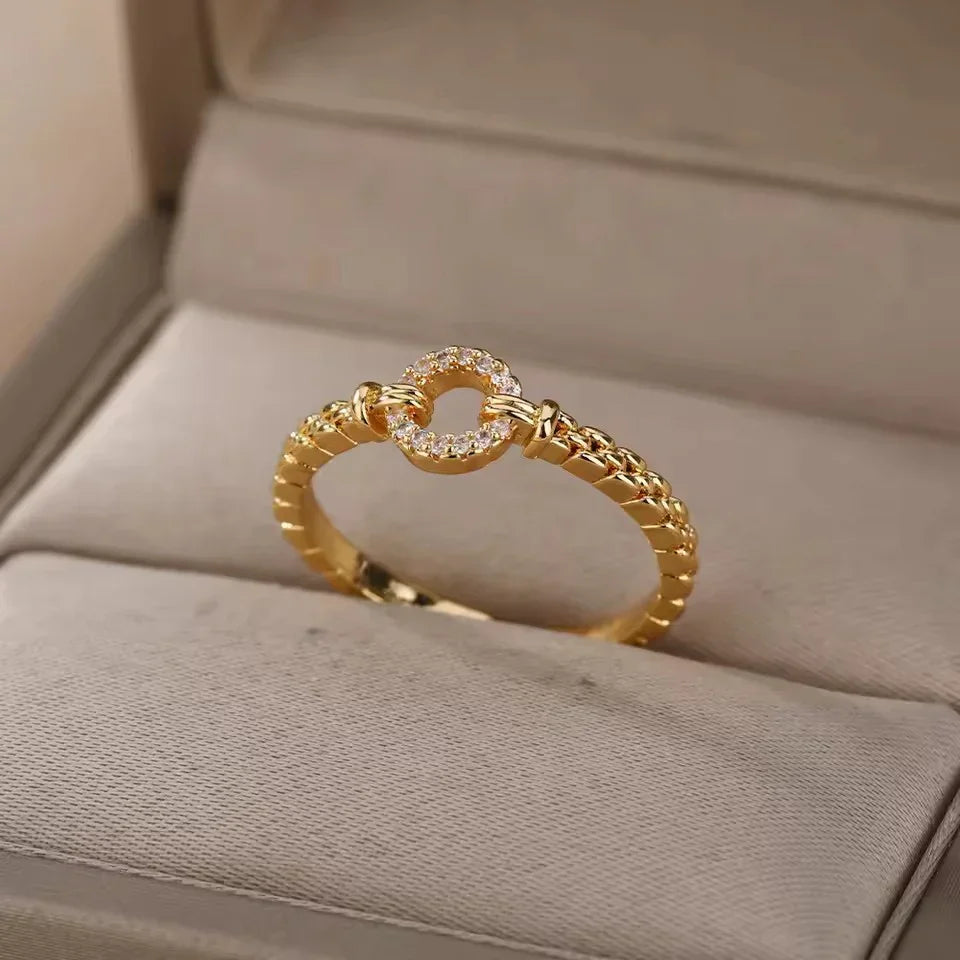 Simple Bracelet O-shaped Adjustable Ring