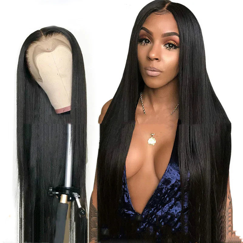 Wig Female Long Straight Hair Long Straight Wigs Africa Fashion Headgear