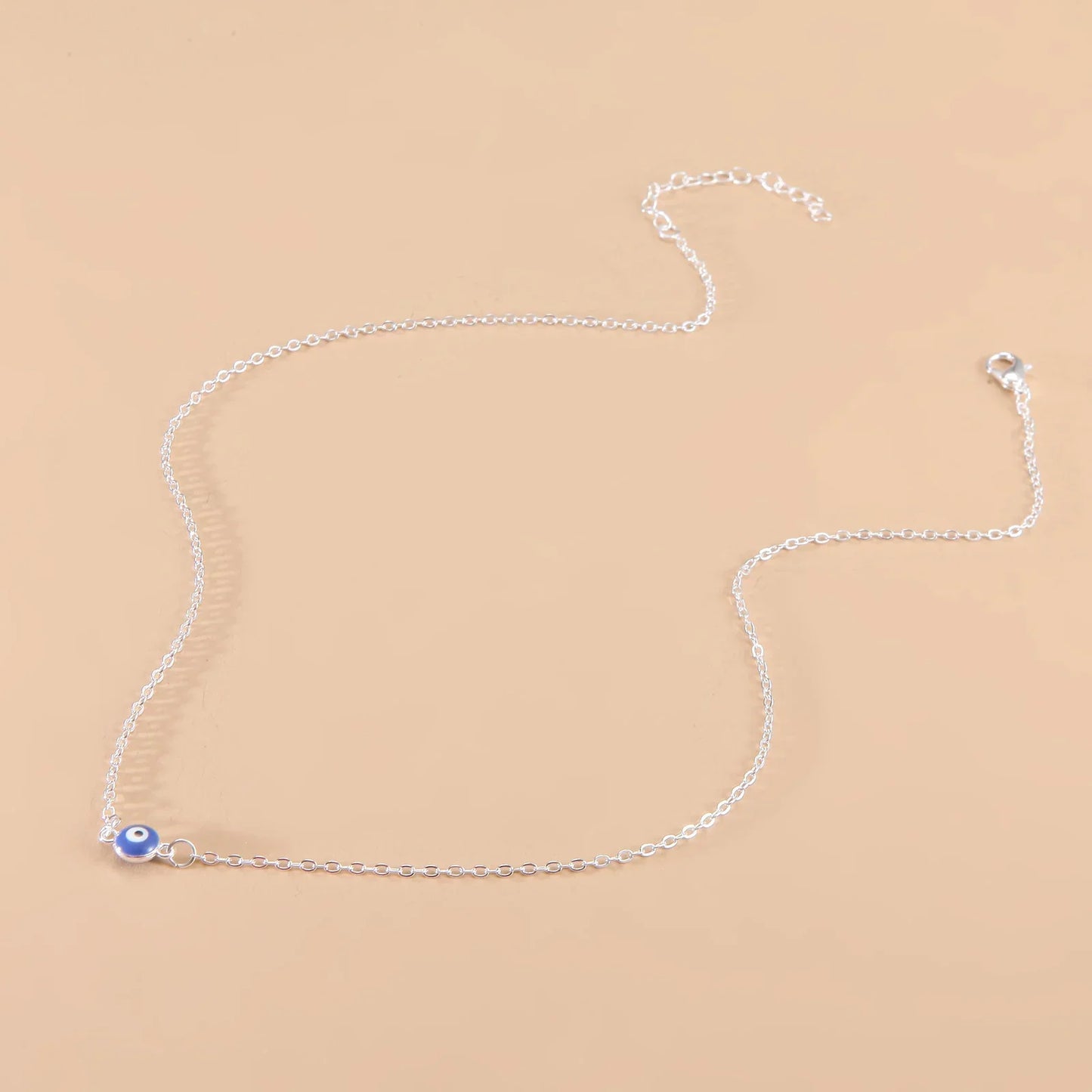 Fashion Simple Blue Eye Pendant Necklace