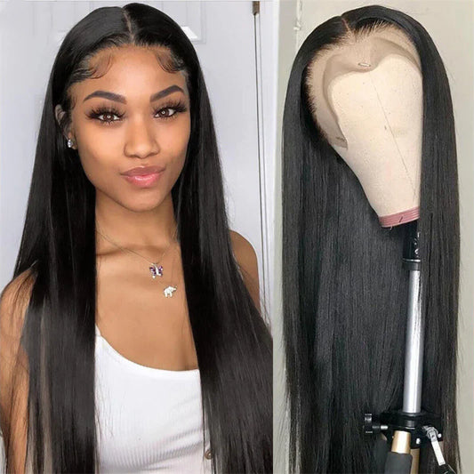 Premium Human Hair Long Straight Hair Cover