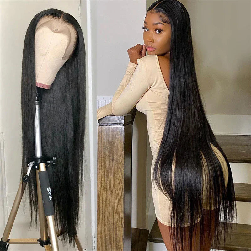 Premium Human Hair Long Straight Hair Cover